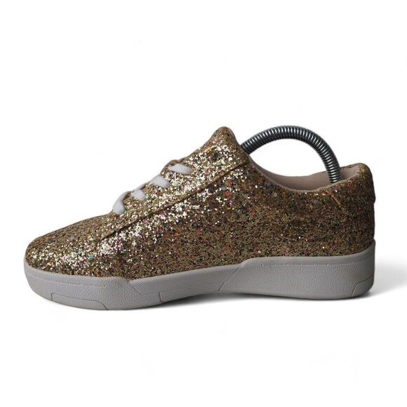 Jessica Simpson Silesta 4 Glitter Embellished Casual Sneakers Gold Women's 7.5M - Picture 6 of 12